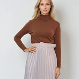 Pulover tip maletă maro