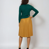 Pulover cu decolteu în V moale si confortabil turcoaz