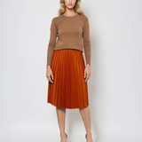 Pulover călduros cu guler rotund olive