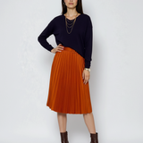 Pulover cu en-coeur bleumarin