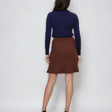 Pulover tip maletă bleumarin