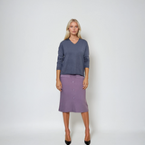 Pulover cu en-coeur albastru