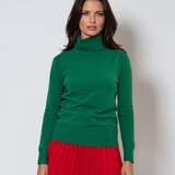 Pulover tip maletă verde