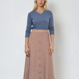 Pulover cu decolteu în V moale si confortabil albastru-jeans