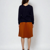 Pulover cu en-coeur bleumarin