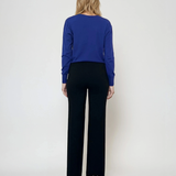 Jachetă cu buzunare si nasturi albastru