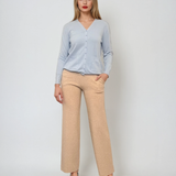 Jachetă cu buzunare si nasturi bleu