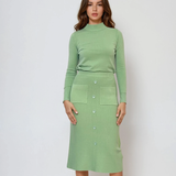 Pulover basic cu guler scurt fistic