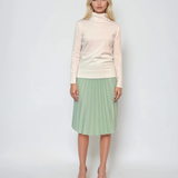 Fustă plisată cu curea aqua