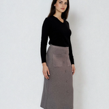 Pulover cu decolteu în V moale si confortabil negru