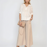 Cămașă din bumbac uni alb