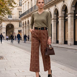 Pulover basic en-coeur kaki