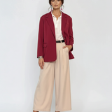 Sacou oversized damă grena