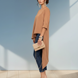 Bluza asimetrică maro