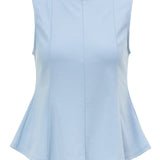 Bluză fără mâneci cu peplum ORSAY bleu ORS026