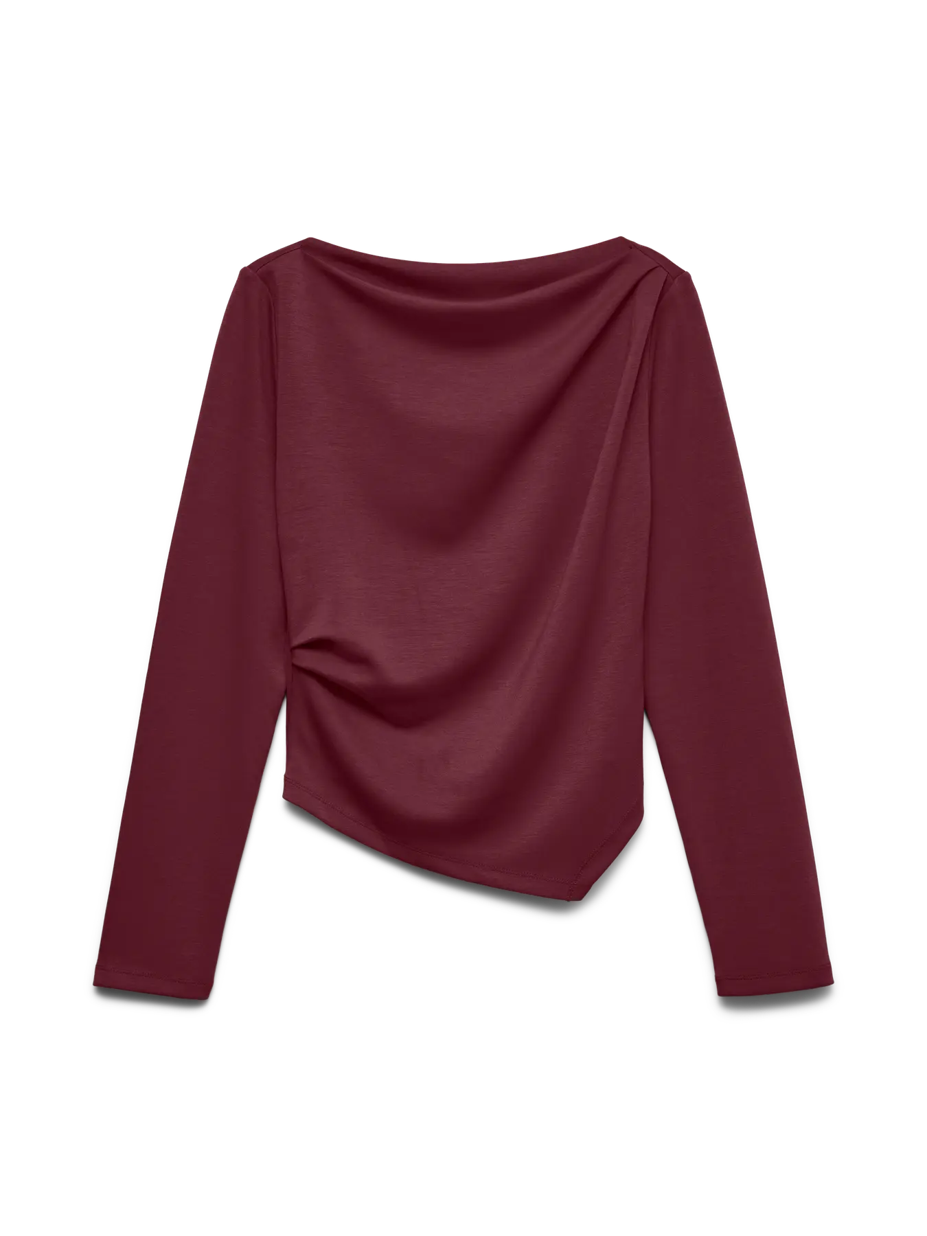 Bluză scurtă cu decolteu barcă grena VERO MODA VM006
