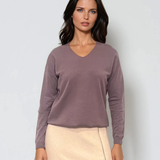 Pulover cu en-coeur mov