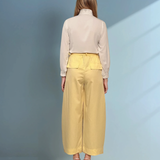 Cămașă cu strasuri și volan la guler alb