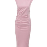 Rochie încrețită lateral ORSAY roz