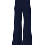 Pantaloni evazați cu clapetă buzunare ORSAY bleumarin