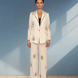 Pantaloni din vâscoză și in beige