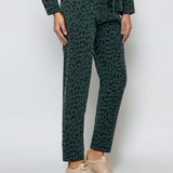 Compleu din raiat animal print verde