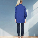 Cămașă lungă în spate albastru