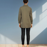 Cămașă lungă în spate kaki