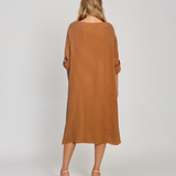 Rochie cu capă și flori aplicate beige