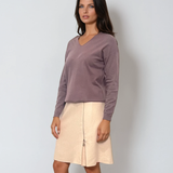 Pulover cu en-coeur mov