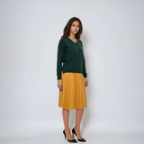 Pulover cu en-coeur verde-dark