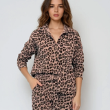 Compleu din raiat animal print beige