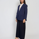 Sacou oversized damă bleumarin