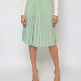 Fustă plisată cu curea aqua
