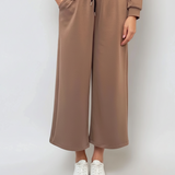 Fustă pantalon cu buzunare și șnur grej