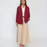 Sacou oversized damă grena