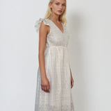 Rochie brodata decolteu v fata si spate 03591-Alb