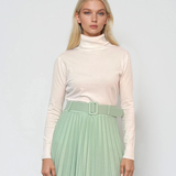 Pulover tip maletă alb