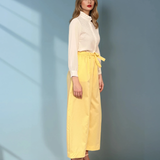 Cămașă cu strasuri și volan la guler alb