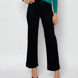 Blugi lungi drep?i cu buzunare negru