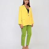 Sacou oversized damă galben