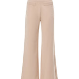 Pantaloni evazați cu clapetă buzunare ORSAY crem