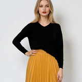 Pulover cu en-coeur negru