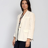 Sacou oversized damă alb