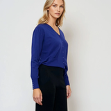 Pantaloni tricot office negru