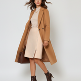 Fustă scurtă cu fermoar pe picior crem