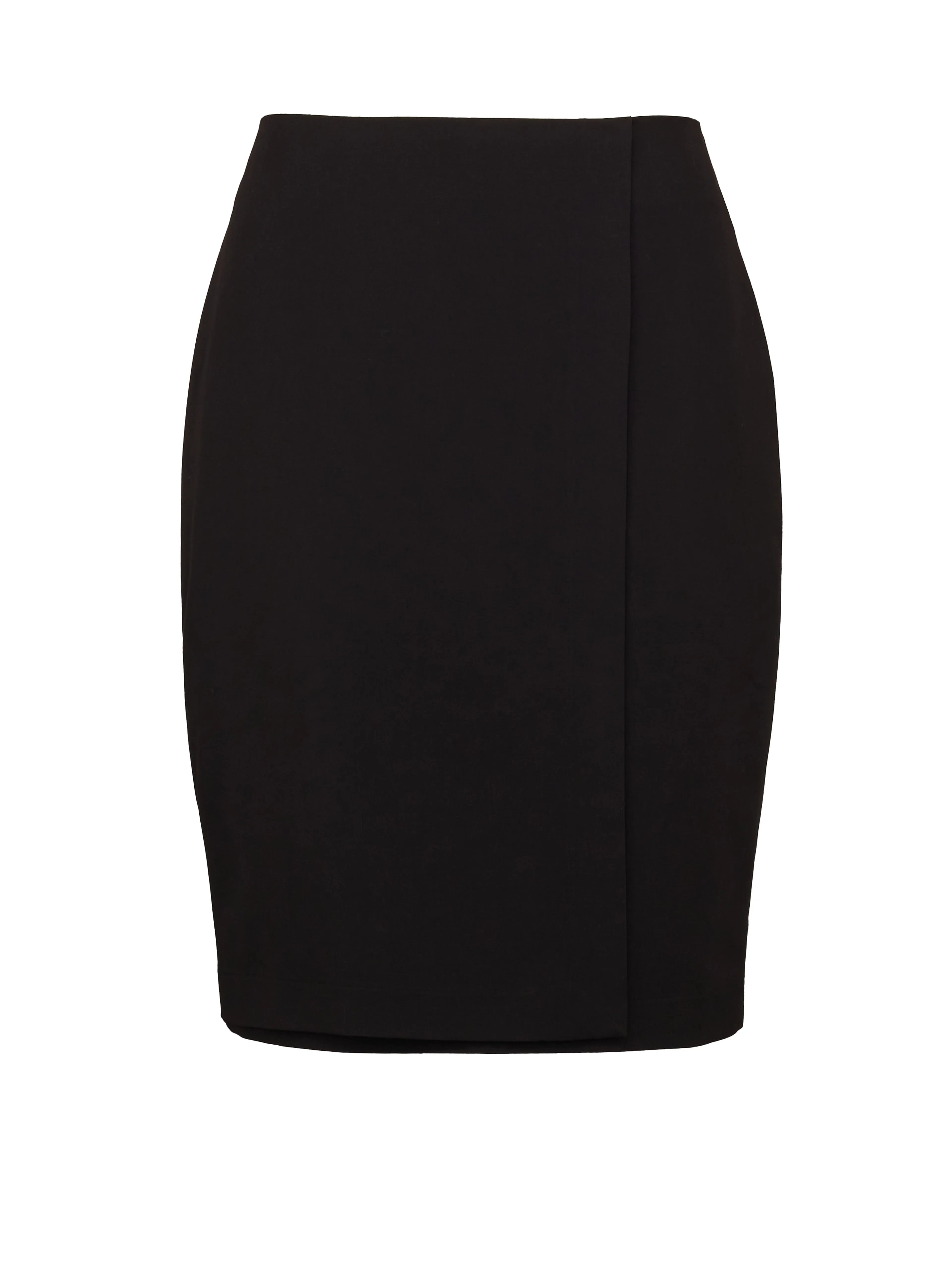 Fustă midi dreaptă cu aspect petrecut de birou neagră ORSAY negru ORS009