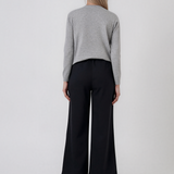 Pantaloni cu croi larg bleumarin