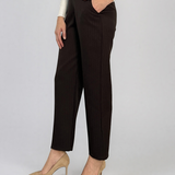 Pantaloni cu croi larg maro PN146