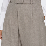 Pantaloni drepţi cu talie înaltă beige ONLY ON004
